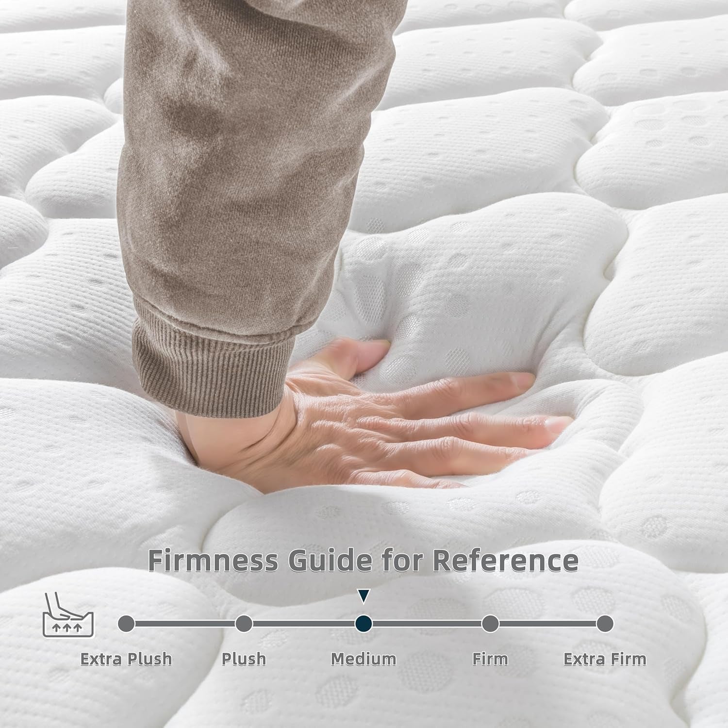 Luxury Box Top Hybrid Mattress 7-Zone Pocket Spring & Memory Foam Comfort Single Double King