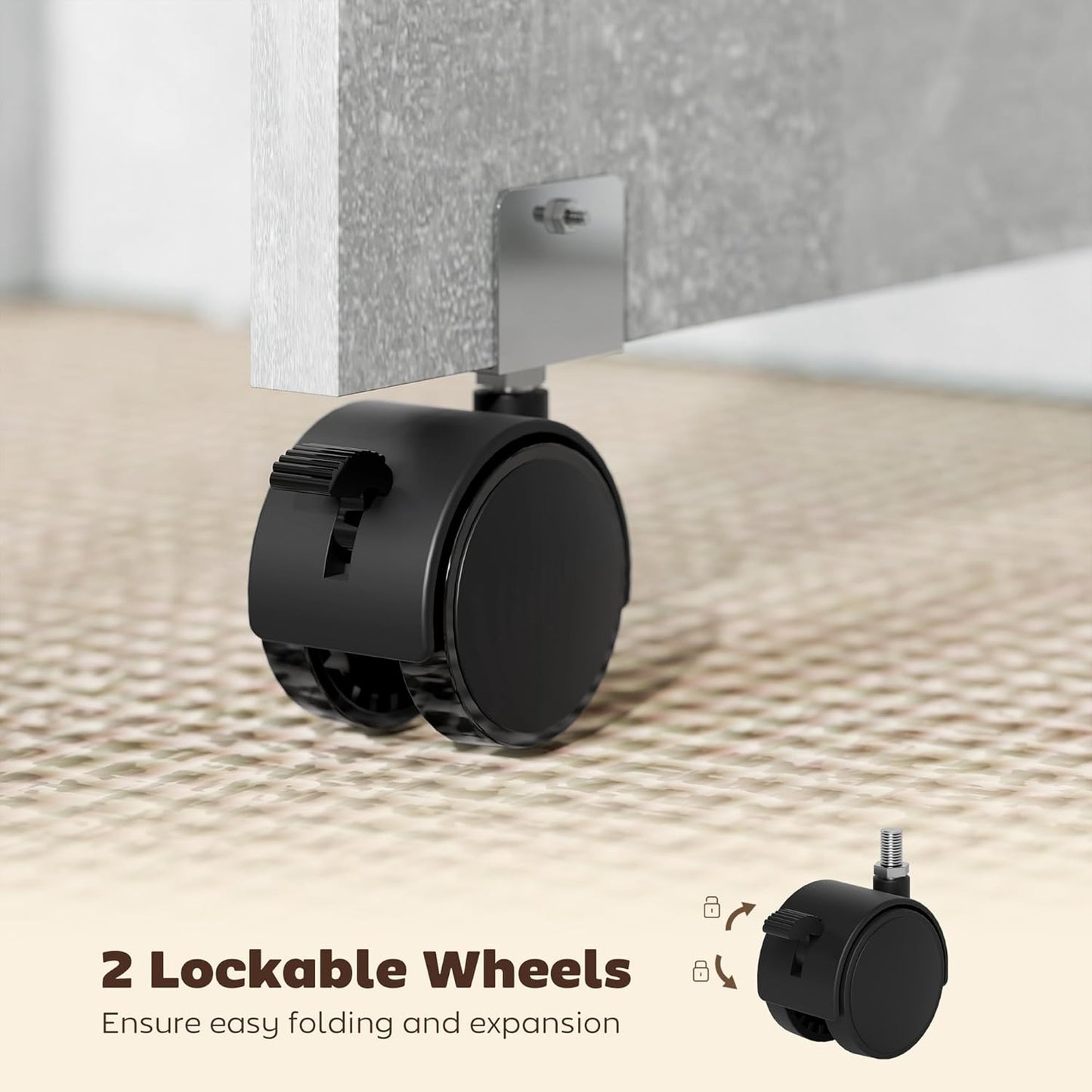 Luxury Folding Drop Leaf Dining Table – Space-Saving Extendable Table for 4–6