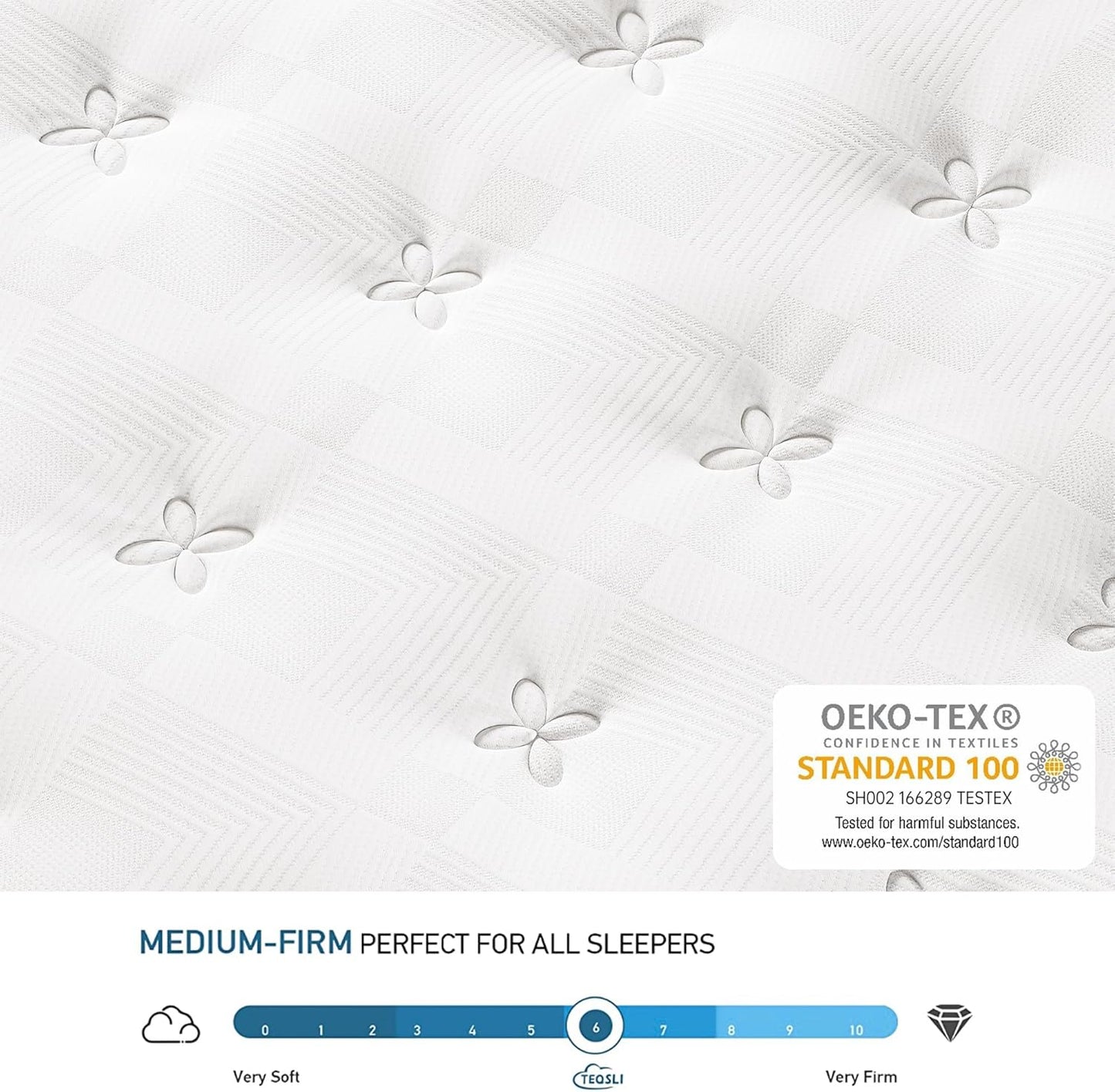 Luxury Gel Top Hybrid Mattress Pocket Springs & Memory Foam Medium Firm Single Double King Super King Mattresses