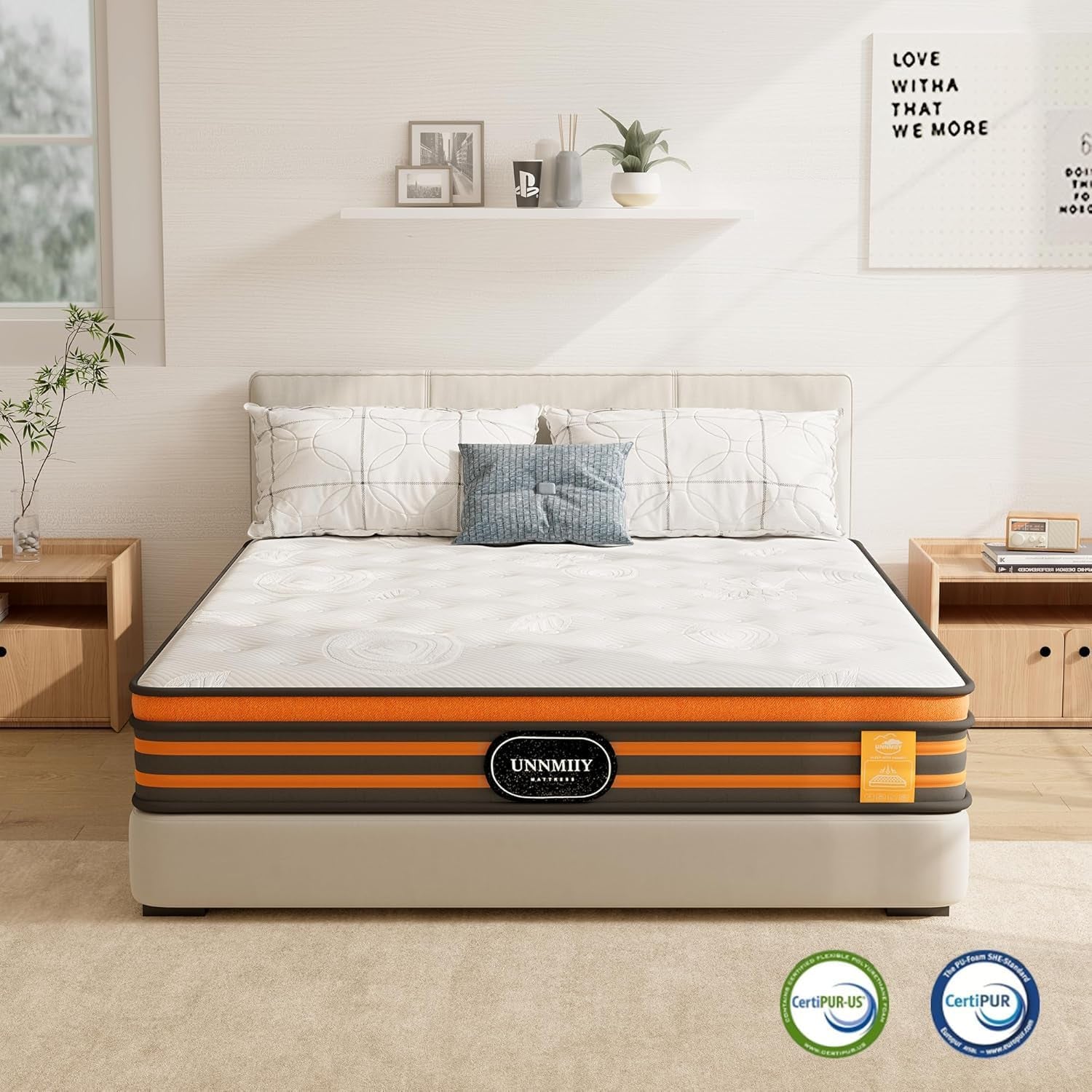 Luxury Orthopaedic Hybrid Mattress 9-Zone Pocket Spring & Gel Memory Foam Single Double Super King 