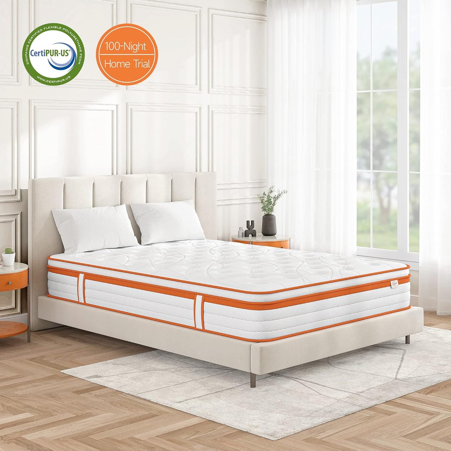 Luxury Gel Top Hybrid Mattress 7-Zone Pocket Spring & Memory Foam Single Double King Mattresses