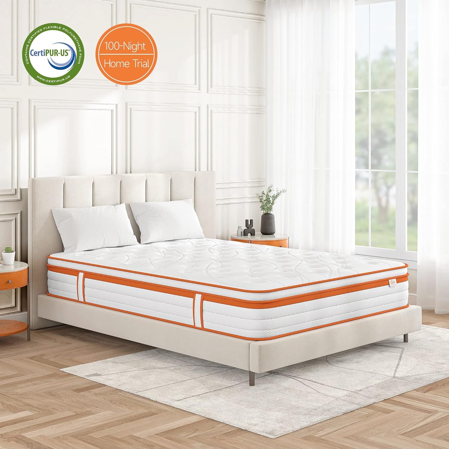 Luxury Gel Top Hybrid Mattress 7-Zone Pocket Spring & Memory Foam Single Double King Mattresses