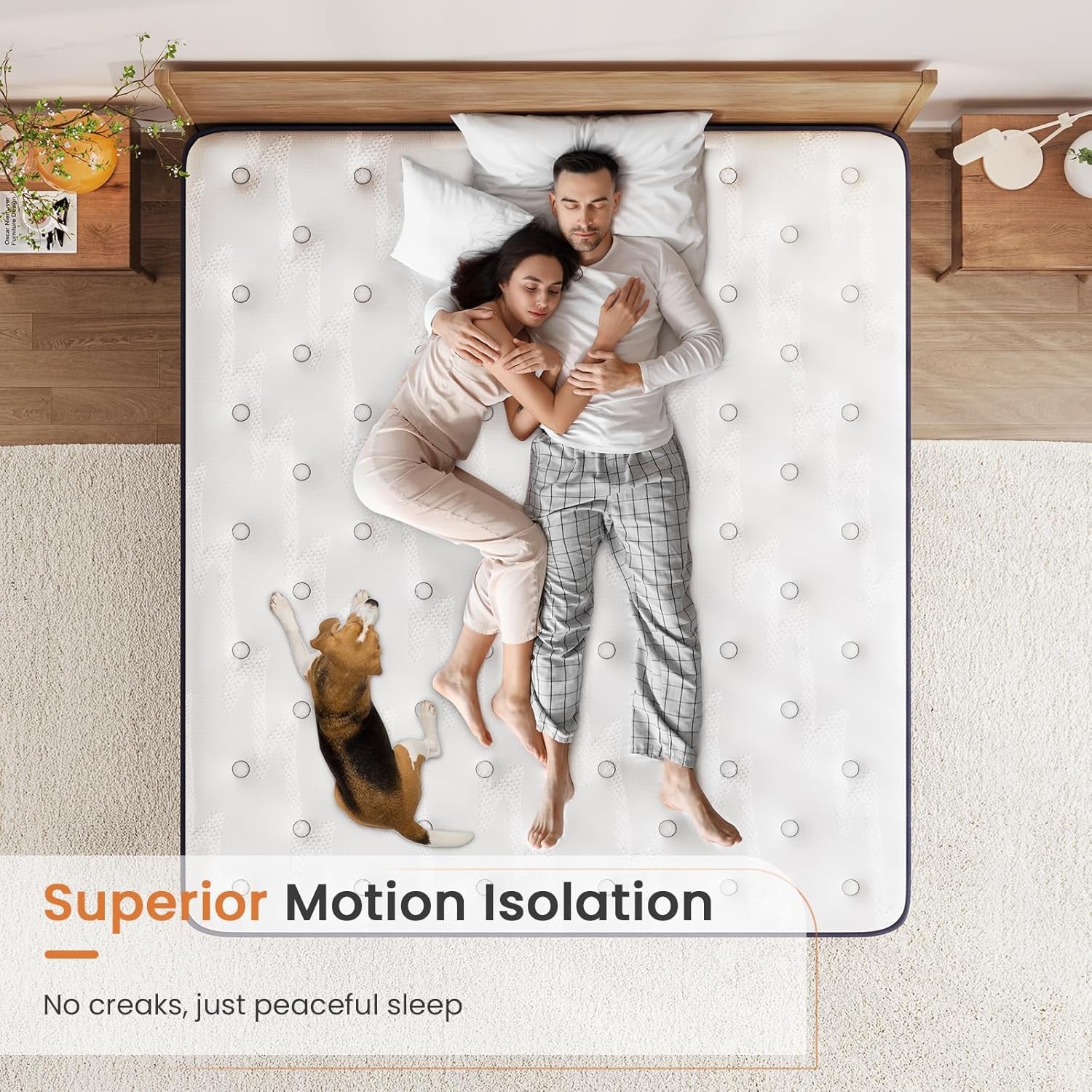 Luxury Box Top Hybrid Mattress 7-Zone Silent Pocket Spring & Gel Memory Foam Single Double King Mattresses