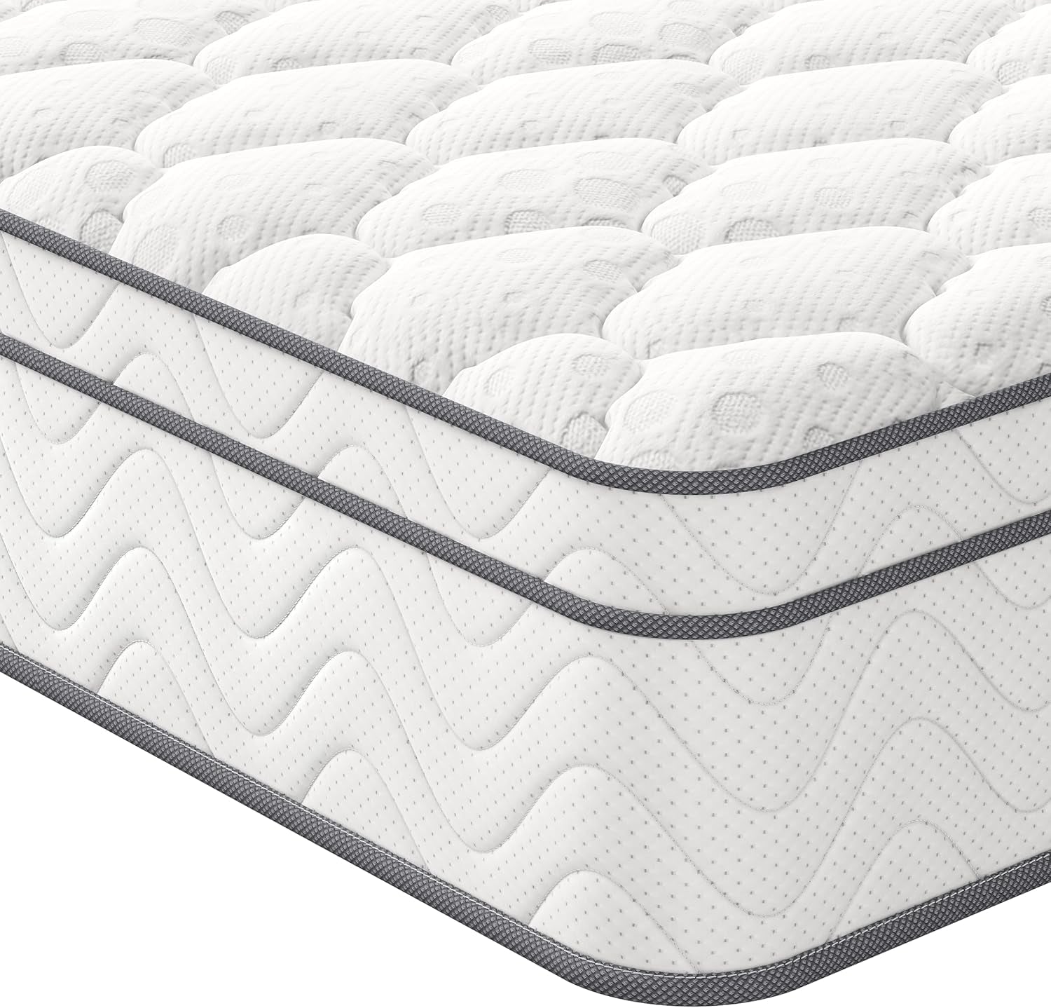 Luxury Box Top Hybrid Mattress 7-Zone Pocket Spring & Memory Foam Comfort Single Double King