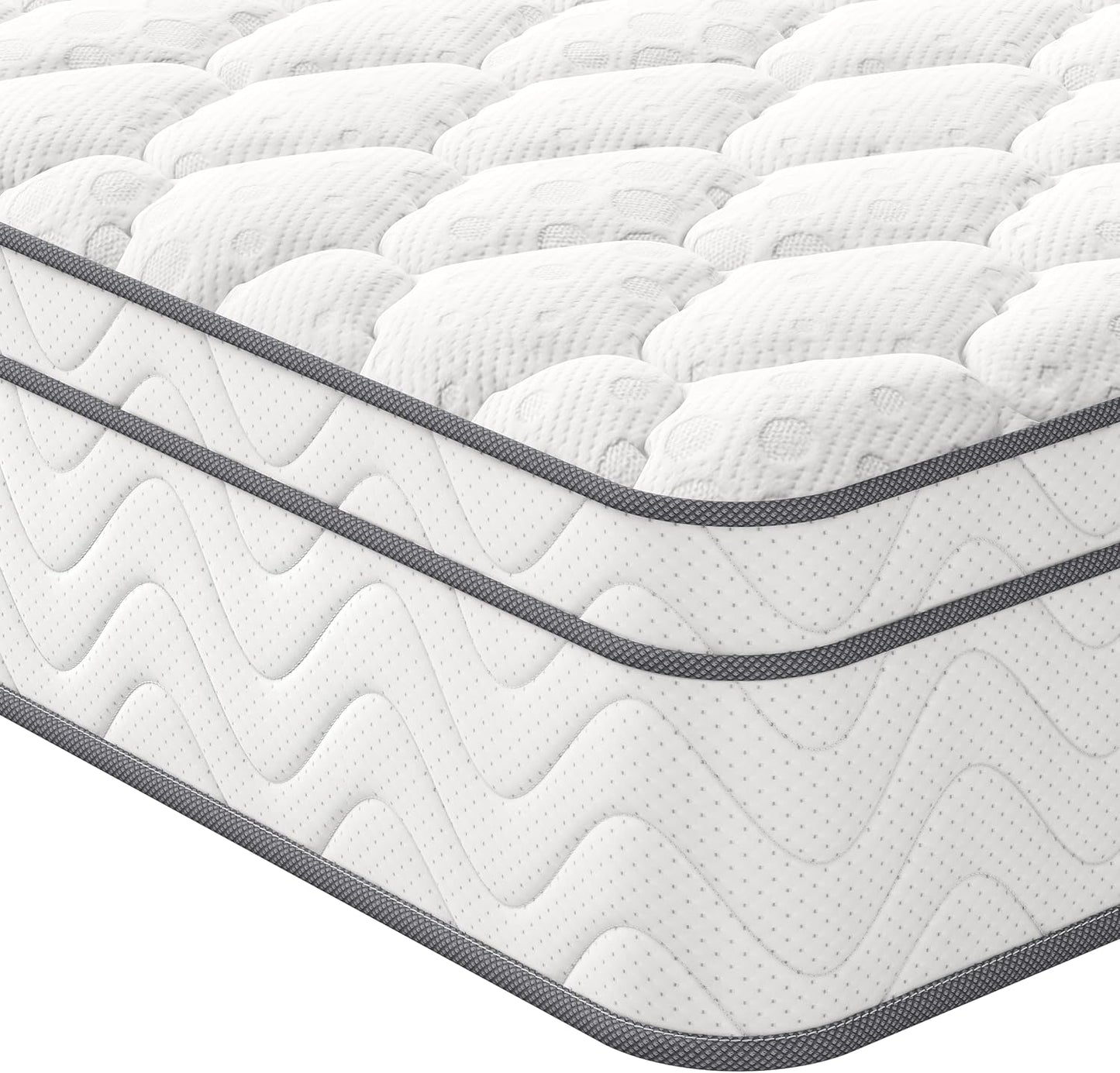 Luxury Box Top Hybrid Mattress 7-Zone Pocket Spring & Memory Foam Comfort Single Double King