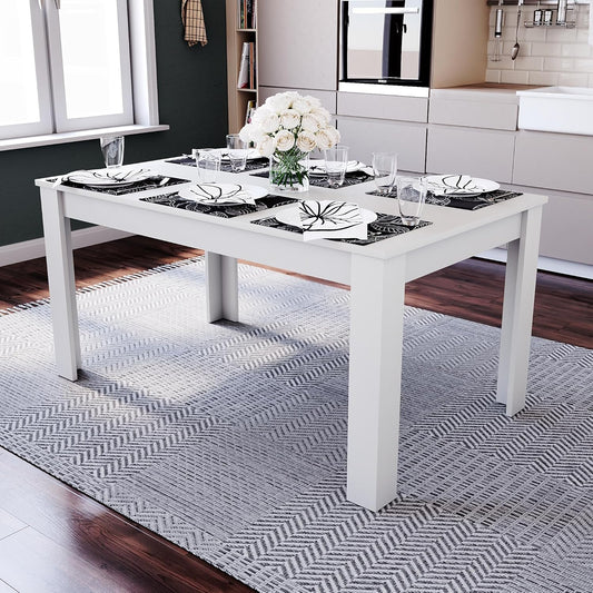 Modern Oak Effect Dining Table – Stylish MDF Rectangular Table for UK Homes