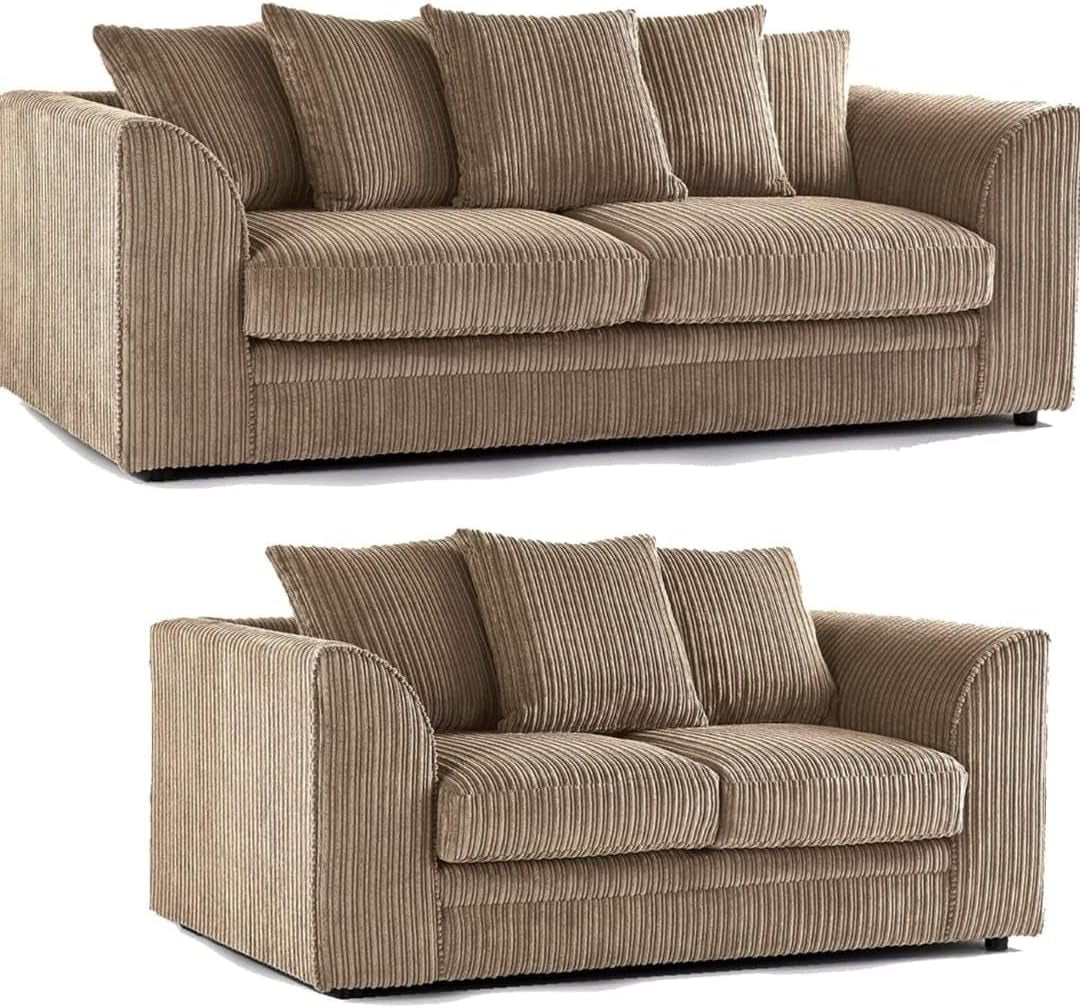 Luxury Fabric Sofa Collection – 4 Seater Corner & 2 Seater Modern Design