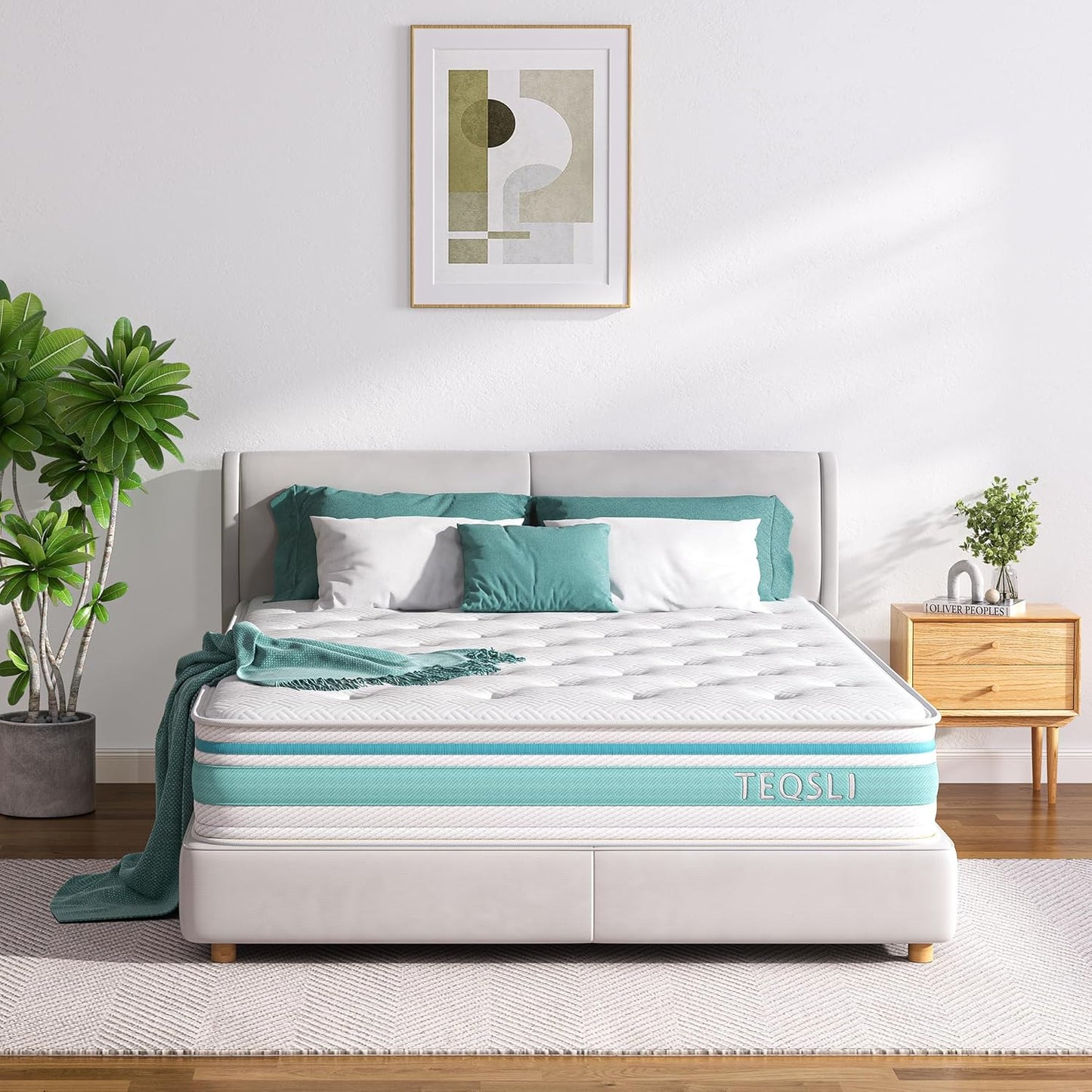 Luxury Euro Top Hybrid Mattress 7-Zone Pocket Spring & Gel Memory Foam Single Double Mattresses