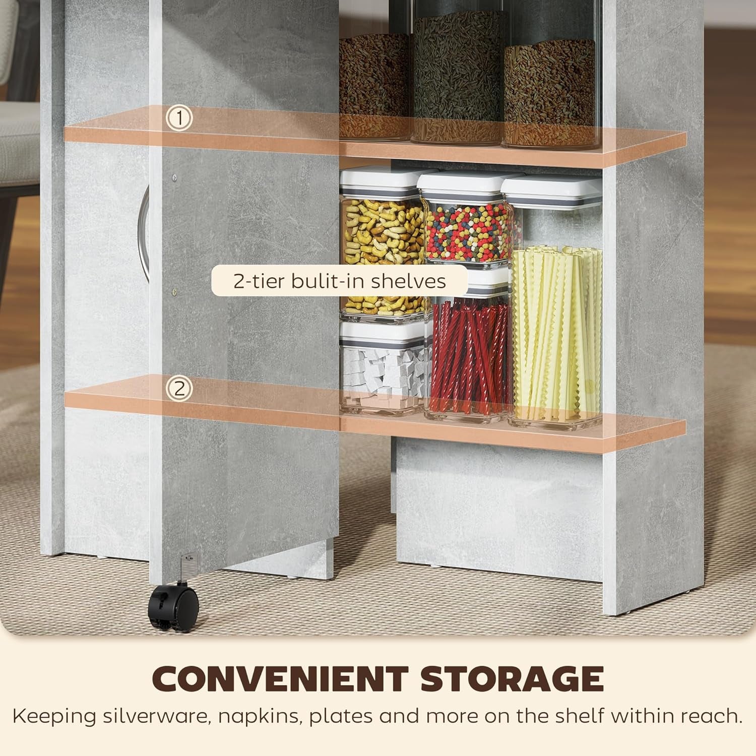 Luxury Folding Drop Leaf Dining Table – Space-Saving Extendable Table for 4–6