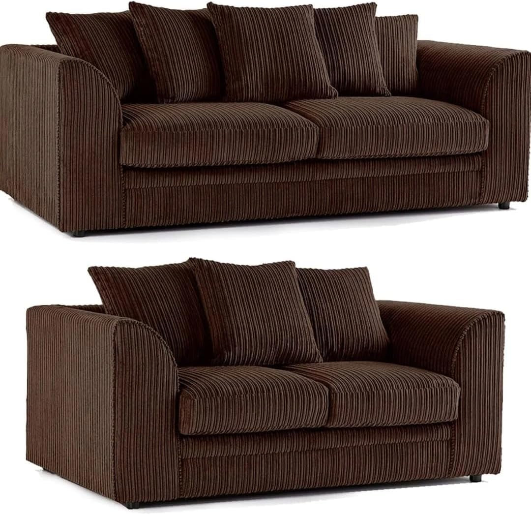 Luxury Fabric Sofa Collection – 4 Seater Corner & 2 Seater Modern Design