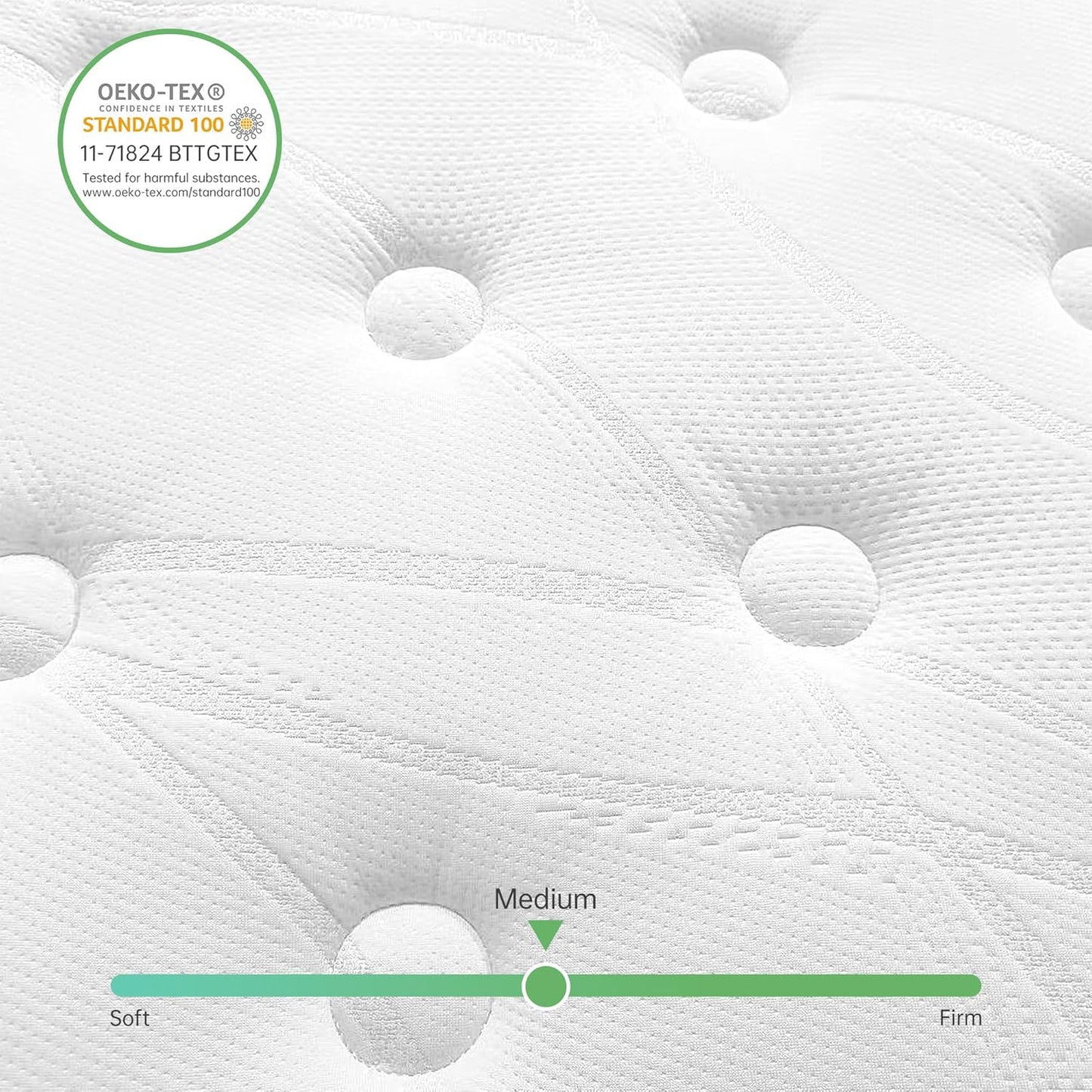 Luxury Pillow Top Hybrid Mattress 9-Zone Pocket Spring & Gel Memory Foam