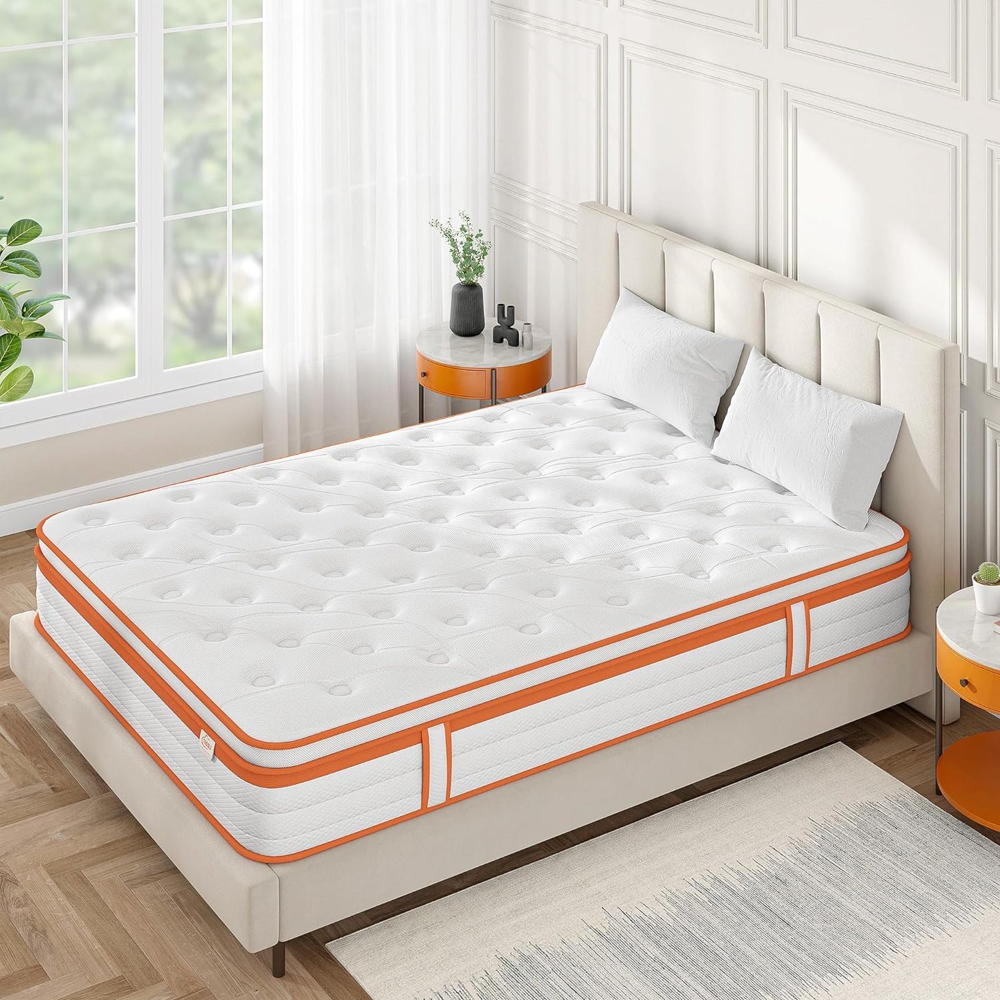 Luxury Gel Top Hybrid Mattress 7-Zone Pocket Spring & Memory Foam Single Double King Mattresses