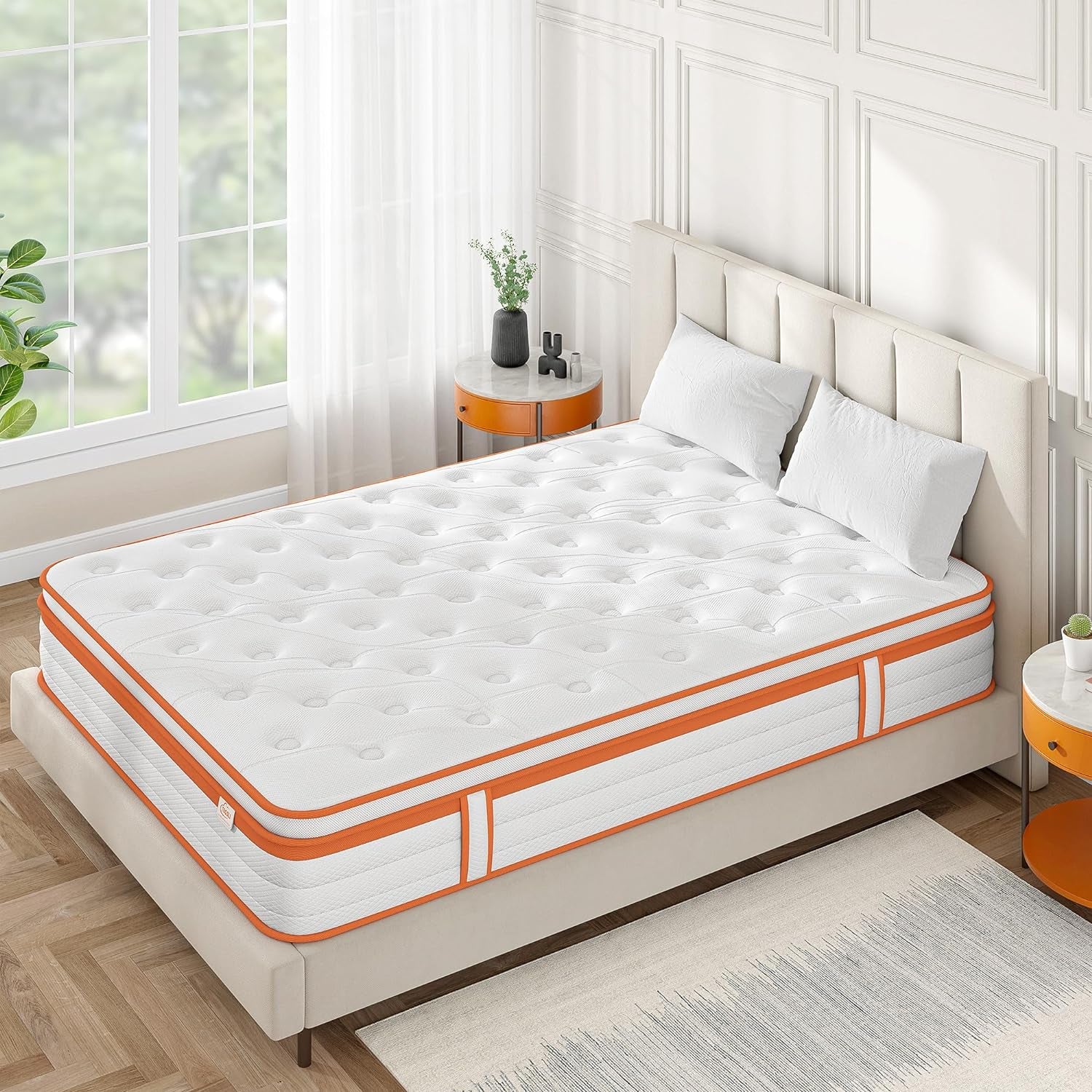 Luxury Gel Top Hybrid Mattress 7-Zone Pocket Spring & Memory Foam Single Double King Mattresses