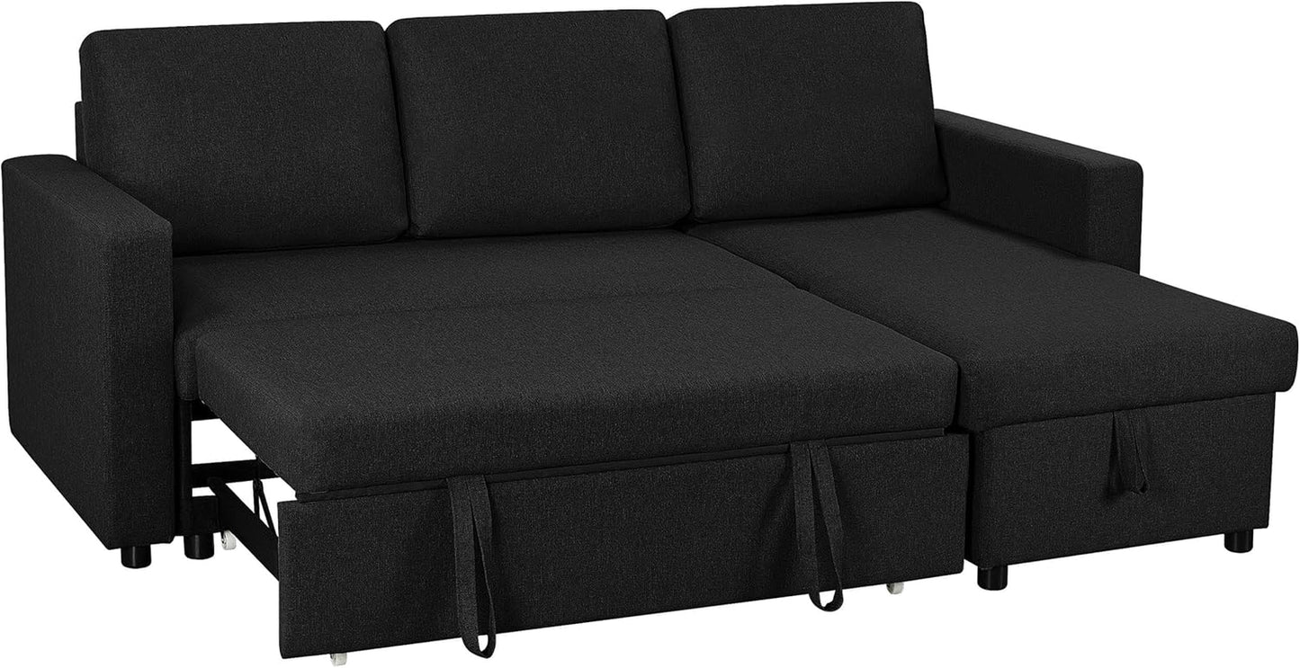 Luxury Corner Sofa Bed with Reversible Chaise & Hidden Storage