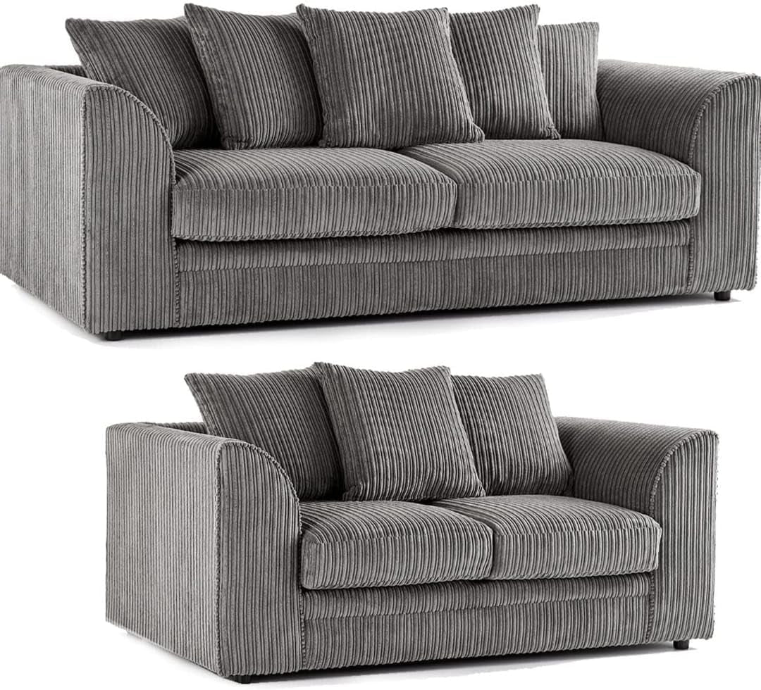 Luxury Fabric Sofa Collection – 4 Seater Corner & 2 Seater Modern Design