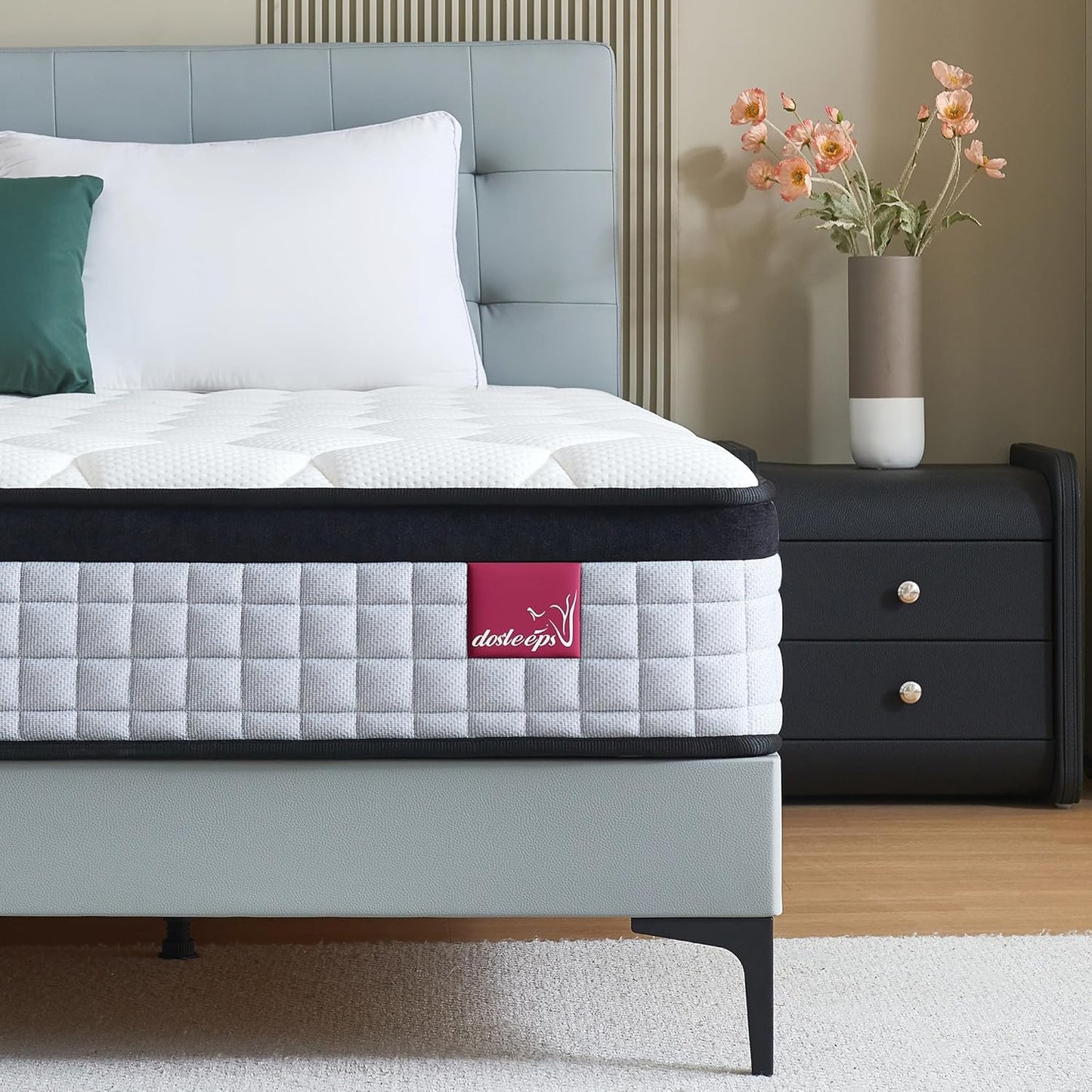 Luxury Orthopaedic Hybrid Mattress Pocket Spring & Memory Foam Medium Support Single Double King Mattresses
