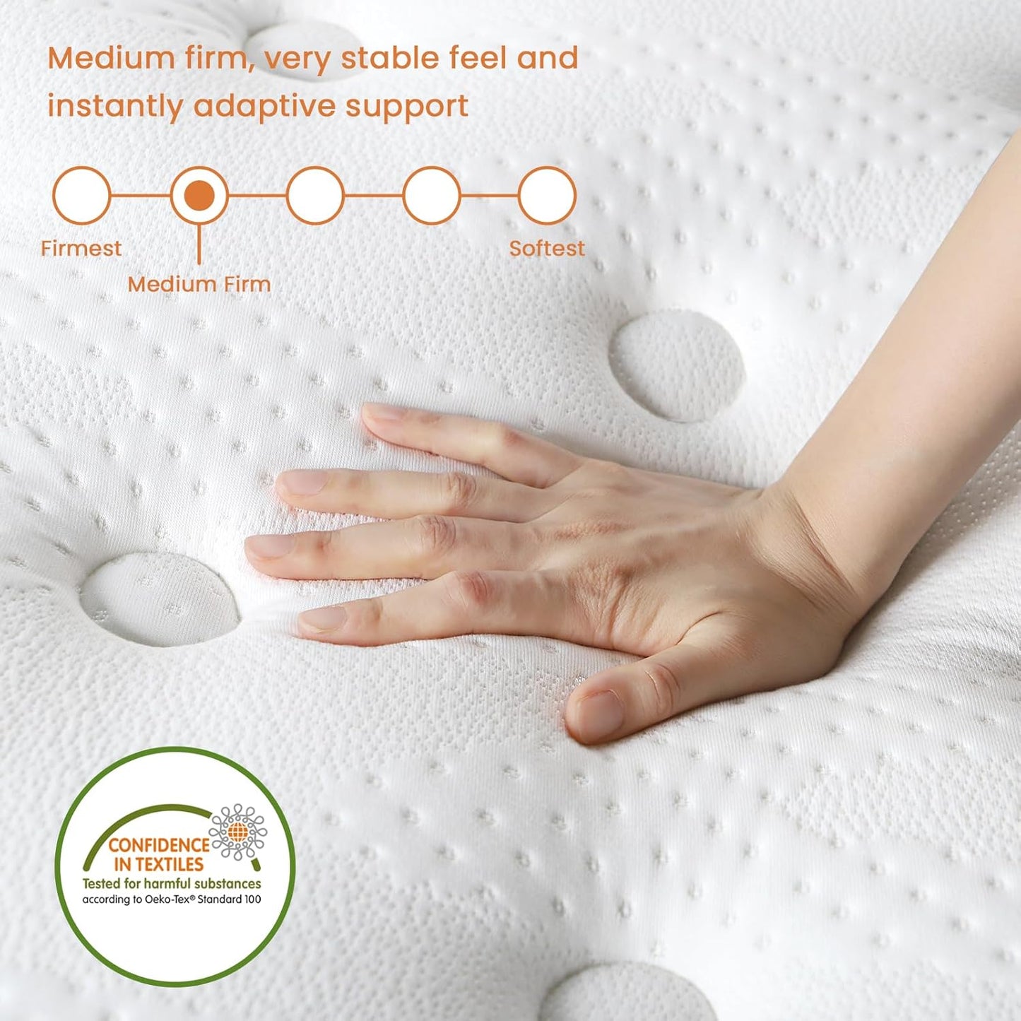 Luxury Box Top Hybrid Mattress 7-Zone Silent Pocket Spring & Gel Memory Foam Single Double King Mattresses