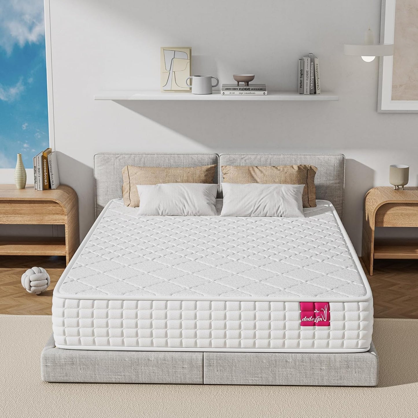 Luxury Hybrid Orthopaedic Mattress with 9-Zone Support & Cooling Memory Foam Single Double King Super King Mattresses