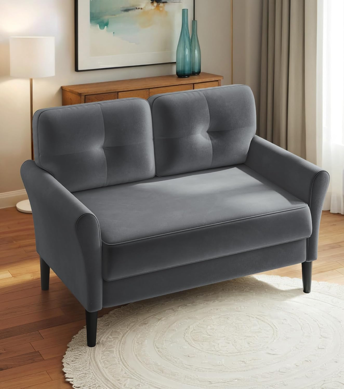 Luxury Modern Velvet Sofa for Living Room – Compact 2 & 3 Seater Couch