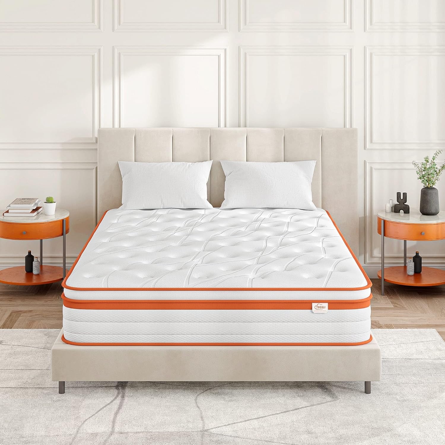Luxury Gel Top Hybrid Mattress 7-Zone Pocket Spring & Memory Foam Single Double King Mattresses
