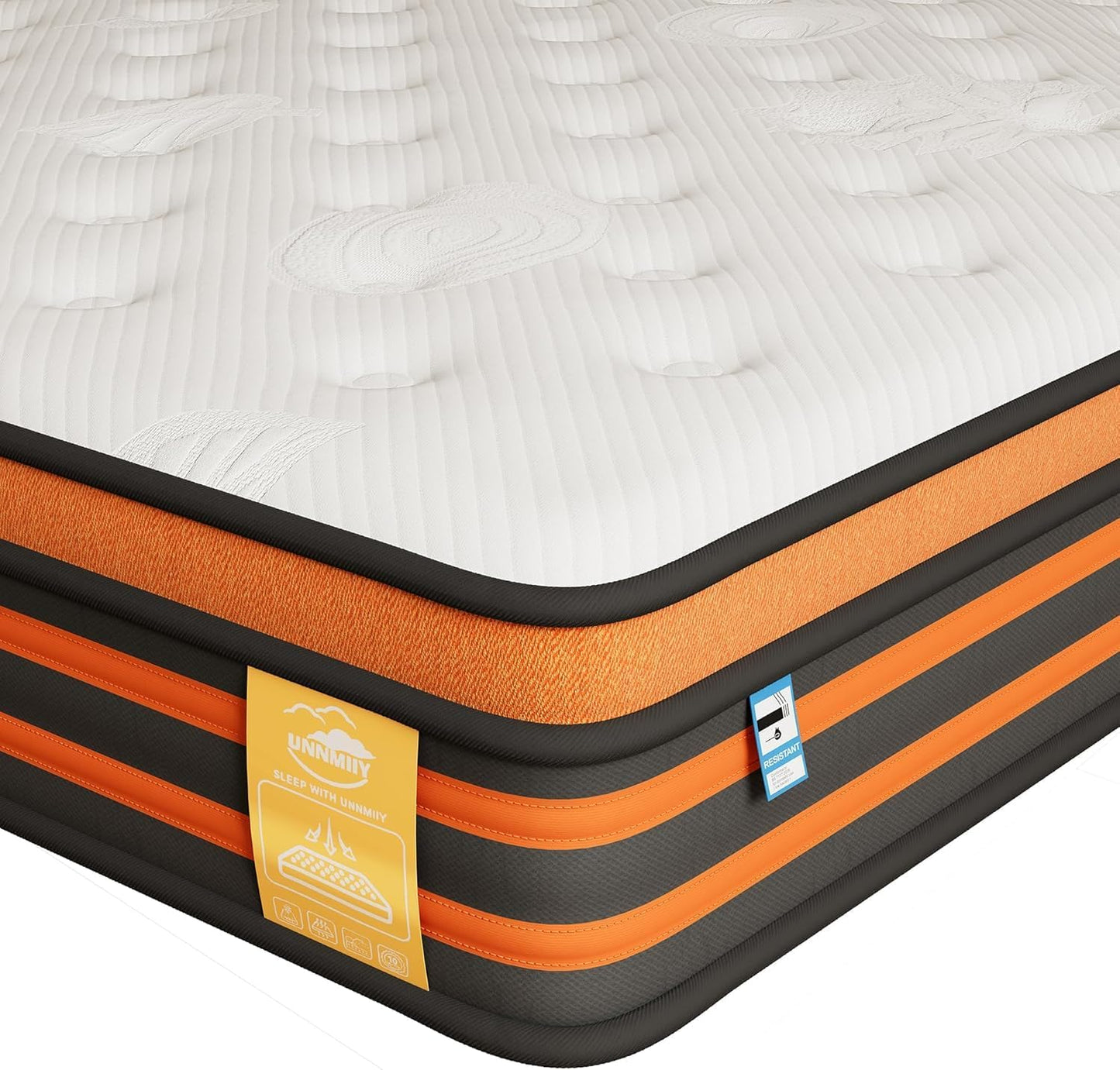 Luxury Orthopaedic Hybrid Mattress 9-Zone Pocket Spring & Gel Memory Foam Single Double Super King 