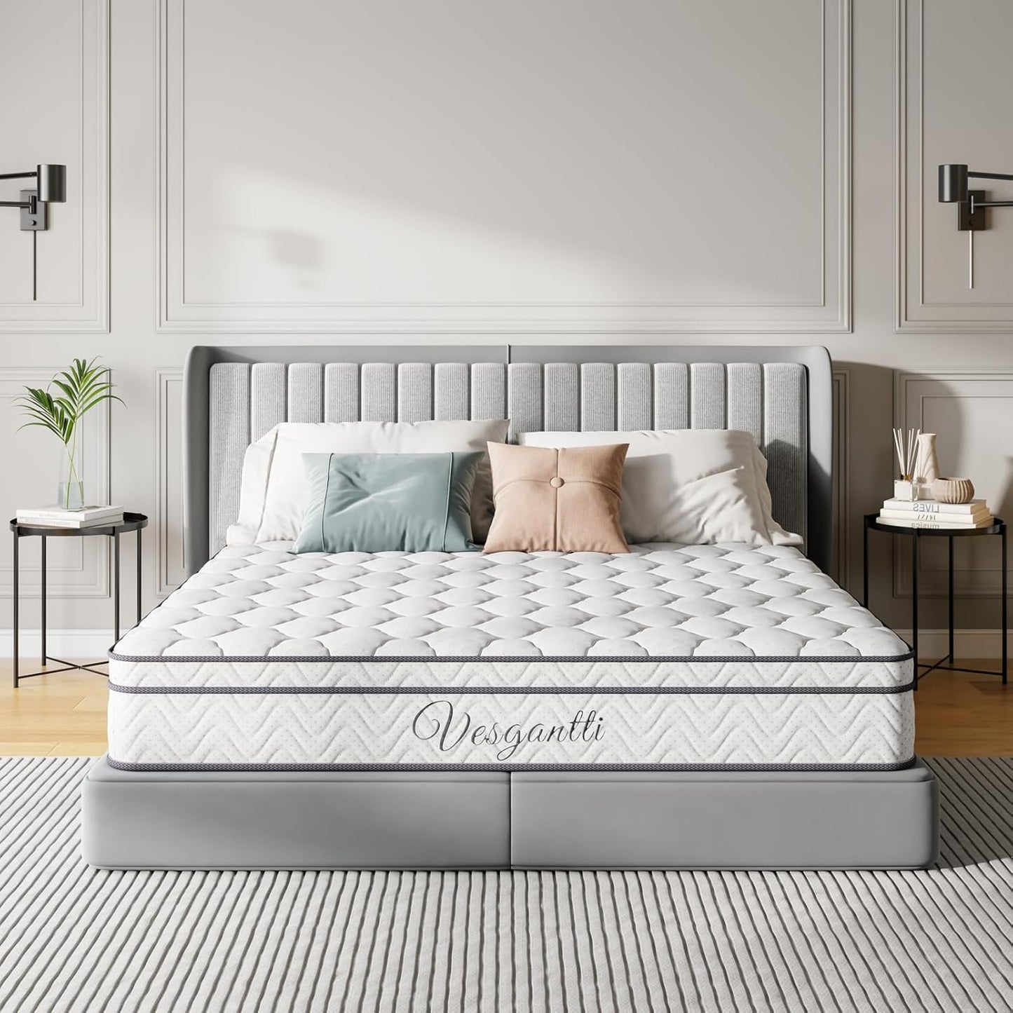 Luxury Box Top Hybrid Mattress 7-Zone Pocket Spring & Memory Foam Comfort Single Double King